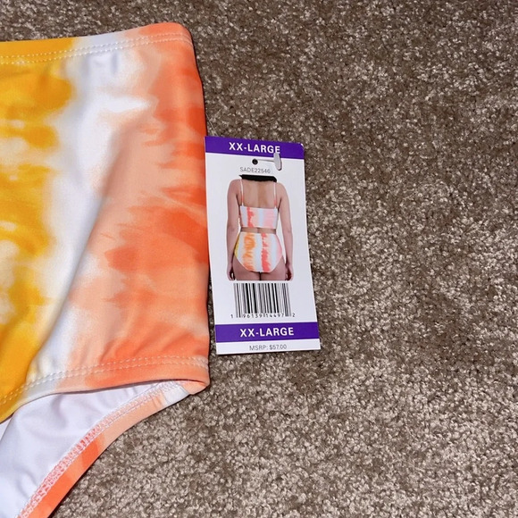 Social Standard by Sanctuary Ladies High Waist Swim Bottom Tie Dye XXL NWT. FF - Picture 2 of 3